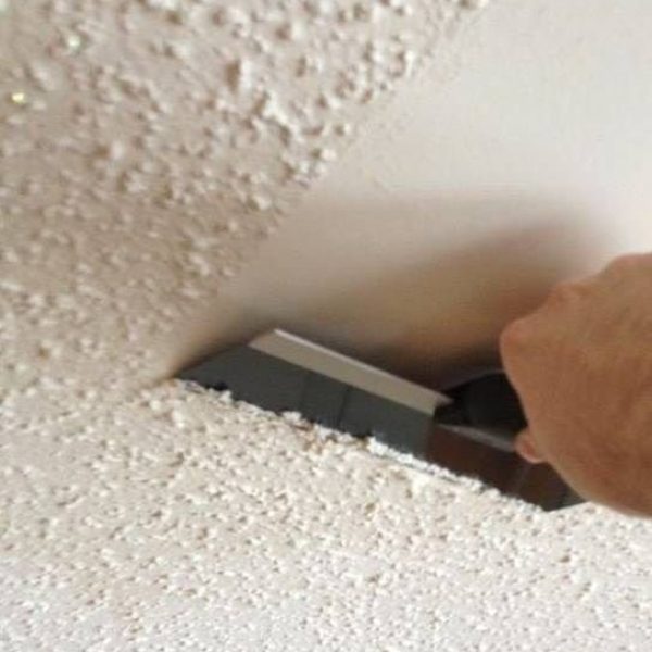 Popcorn ceiling removal